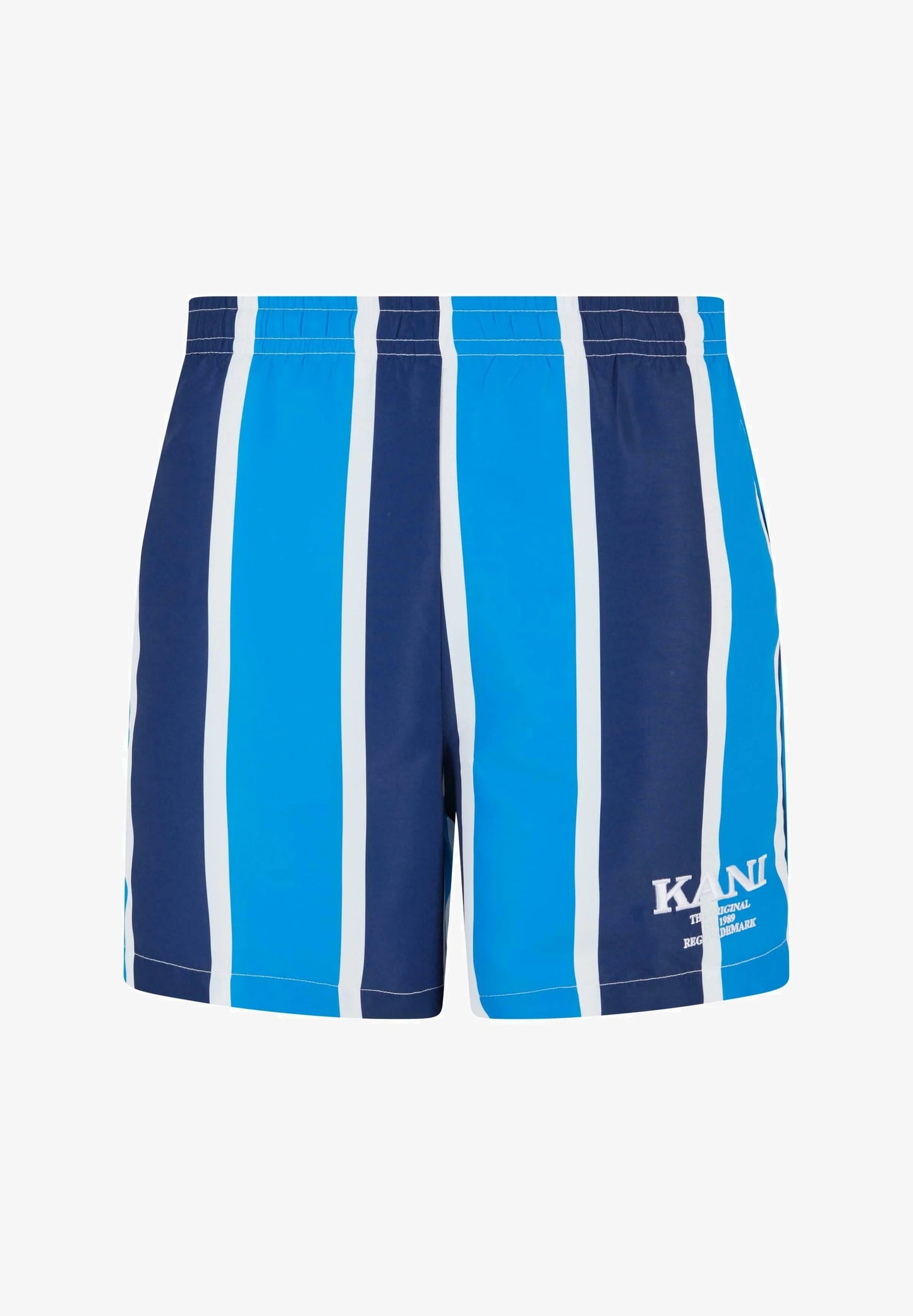 karl kani bermuda bañador retro stripes board aqua