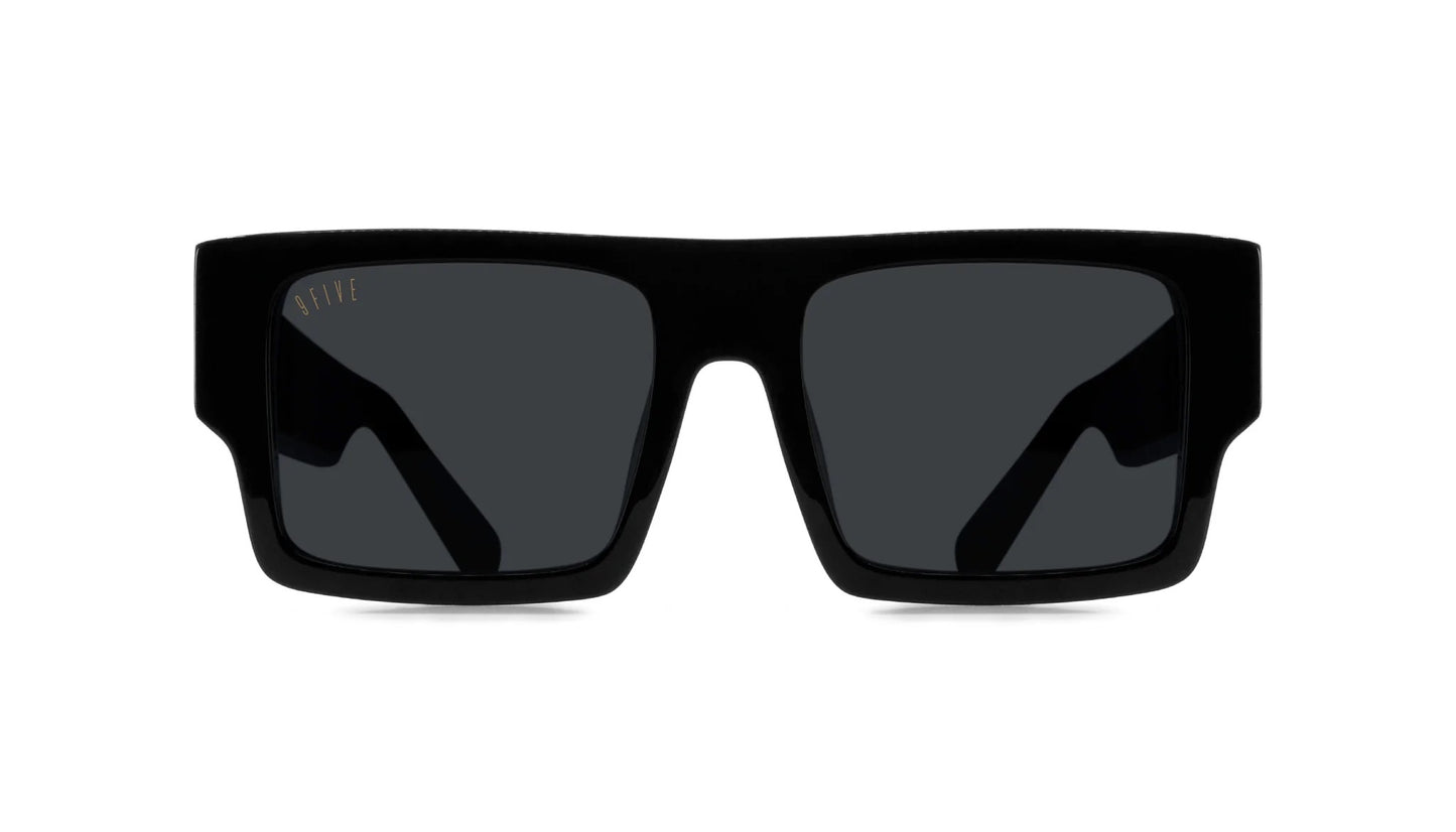 9five gafas de sol Diego sol negras y doradas