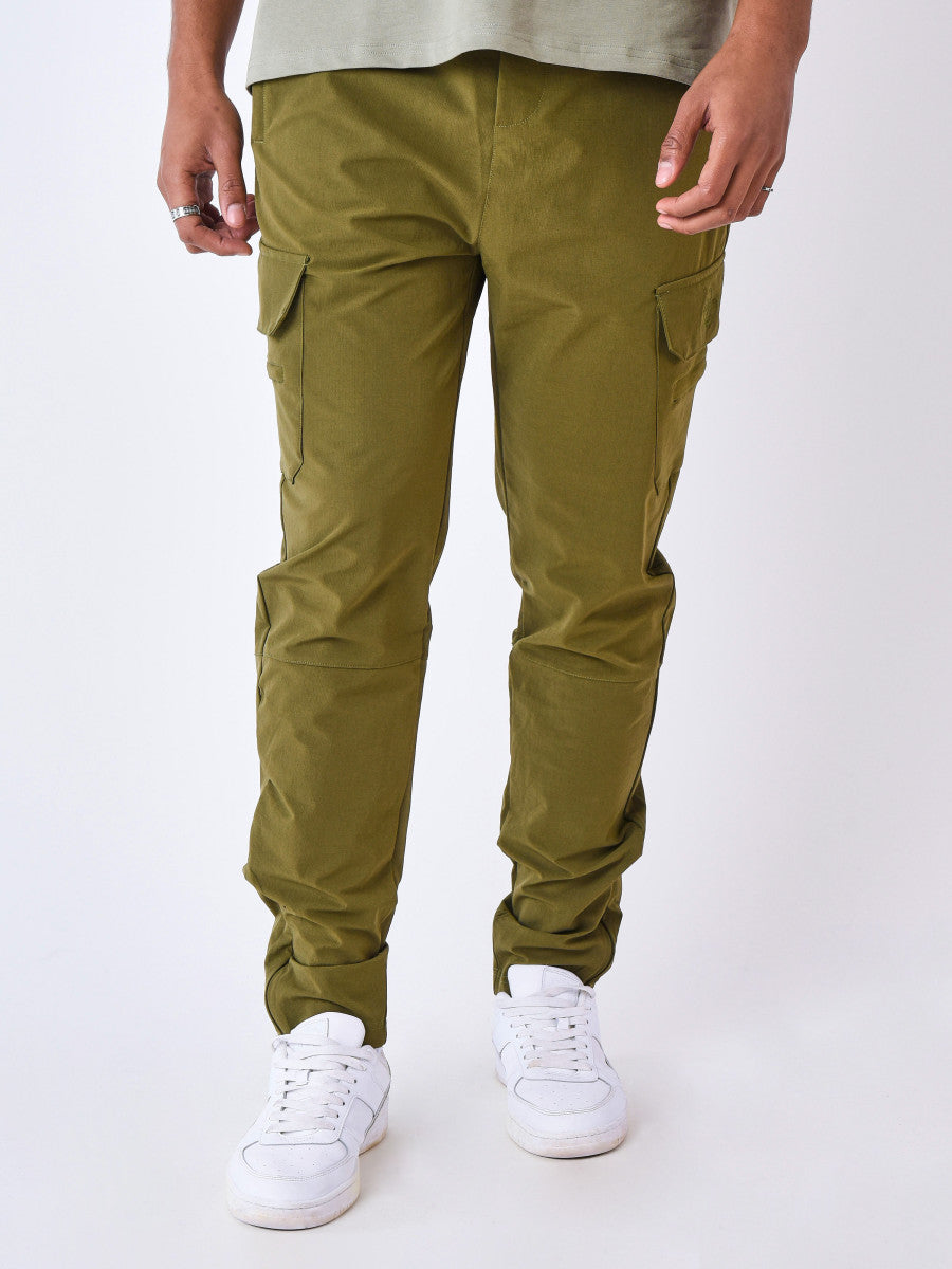 project x paris pantalon carga técnica multibolsillo - Caqui