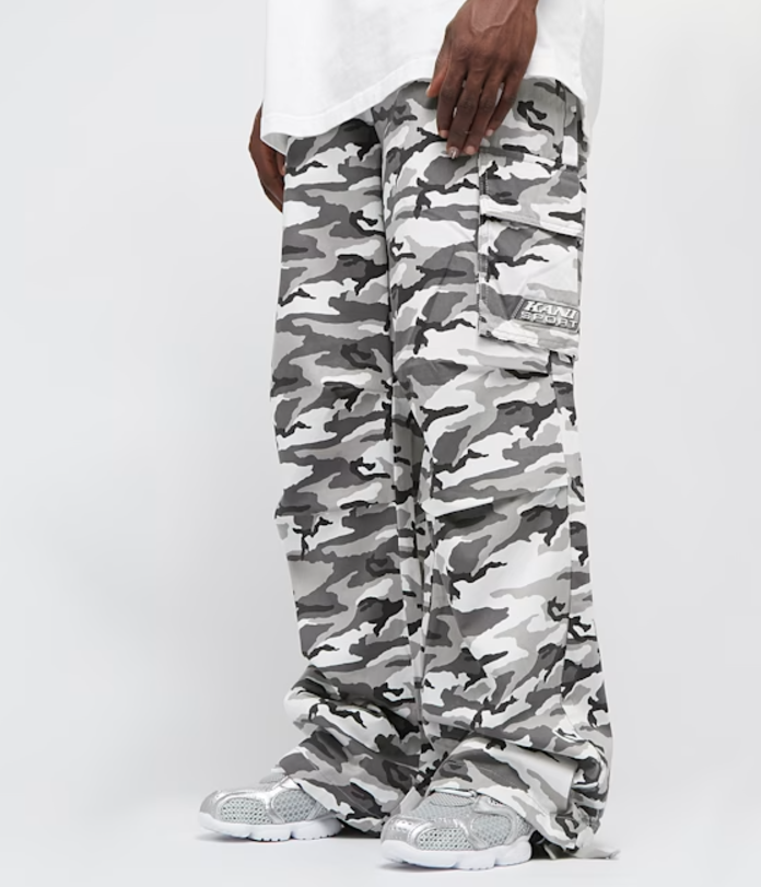 karl kani pantalon sport patch camo cargo