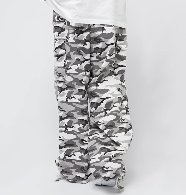 karl kani pantalon sport patch camo cargo
