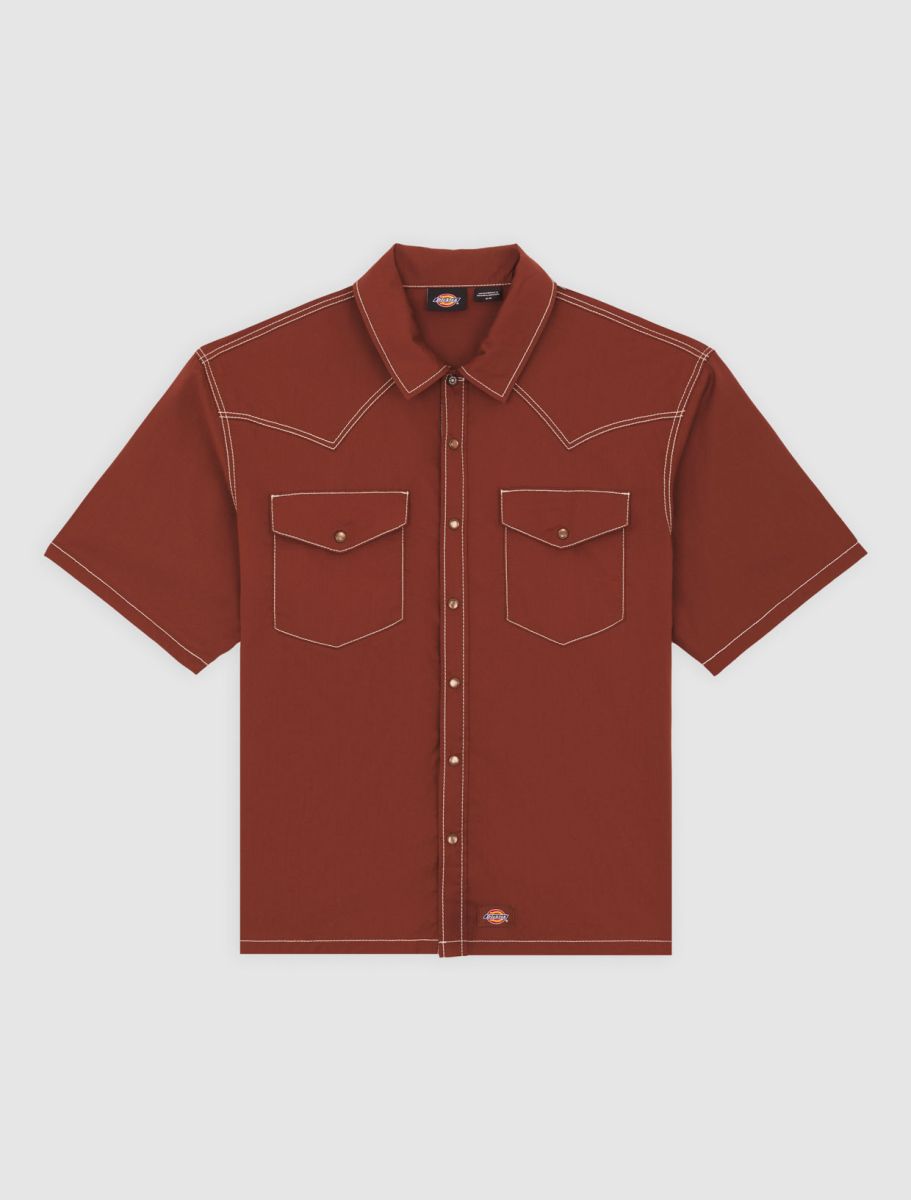 dickies camisa river ranch work cappucine