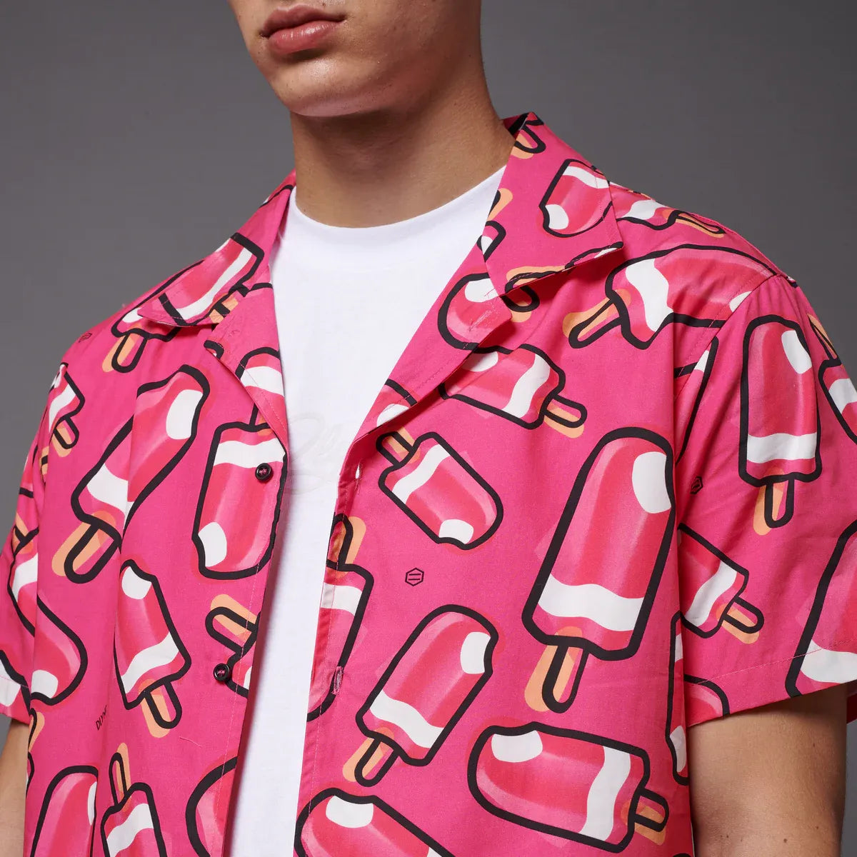 dolly noir camisa mambo pattern alla fragola bowling