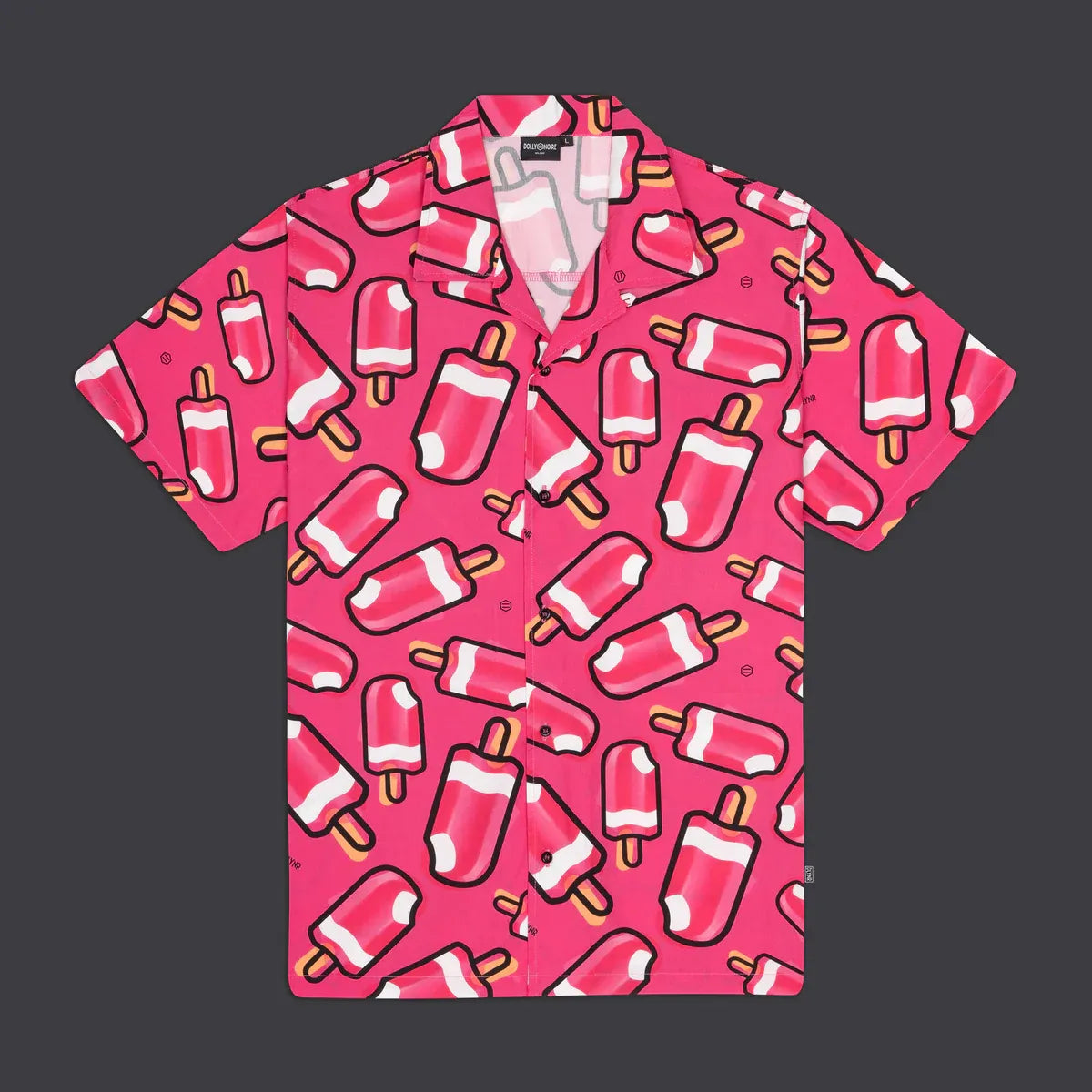 dolly noir camisa mambo pattern alla fragola bowling