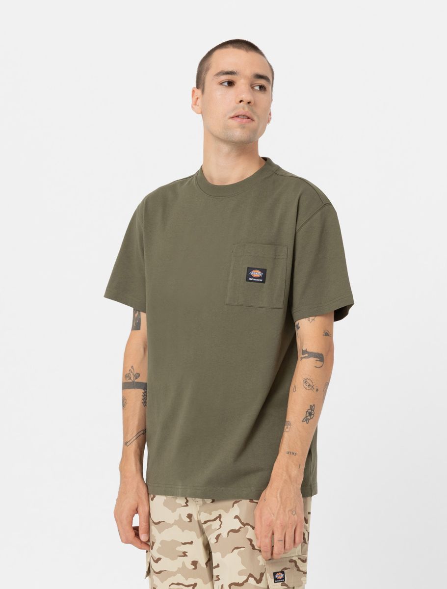 dickies camiseta mount vista pocket verde oliva