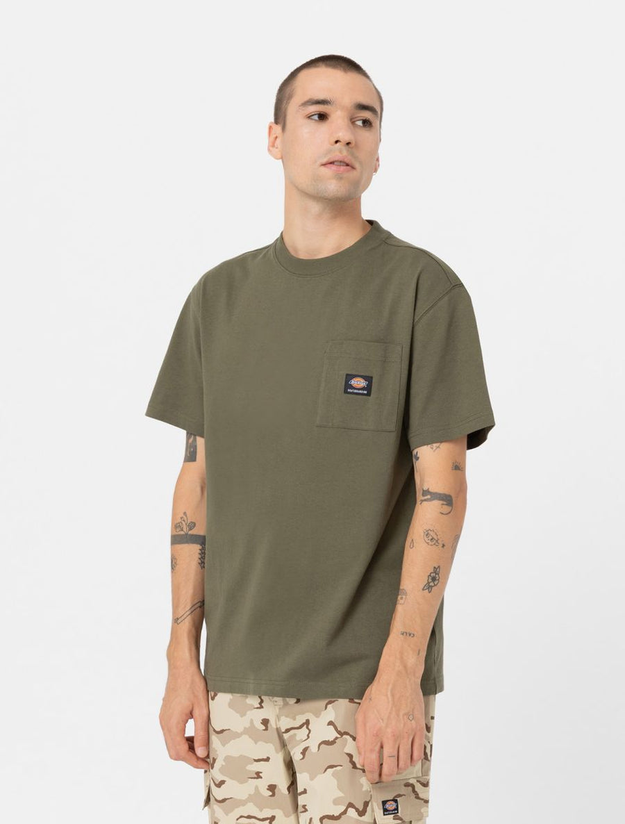 dickies camiseta mount vista pocket verde oliva
