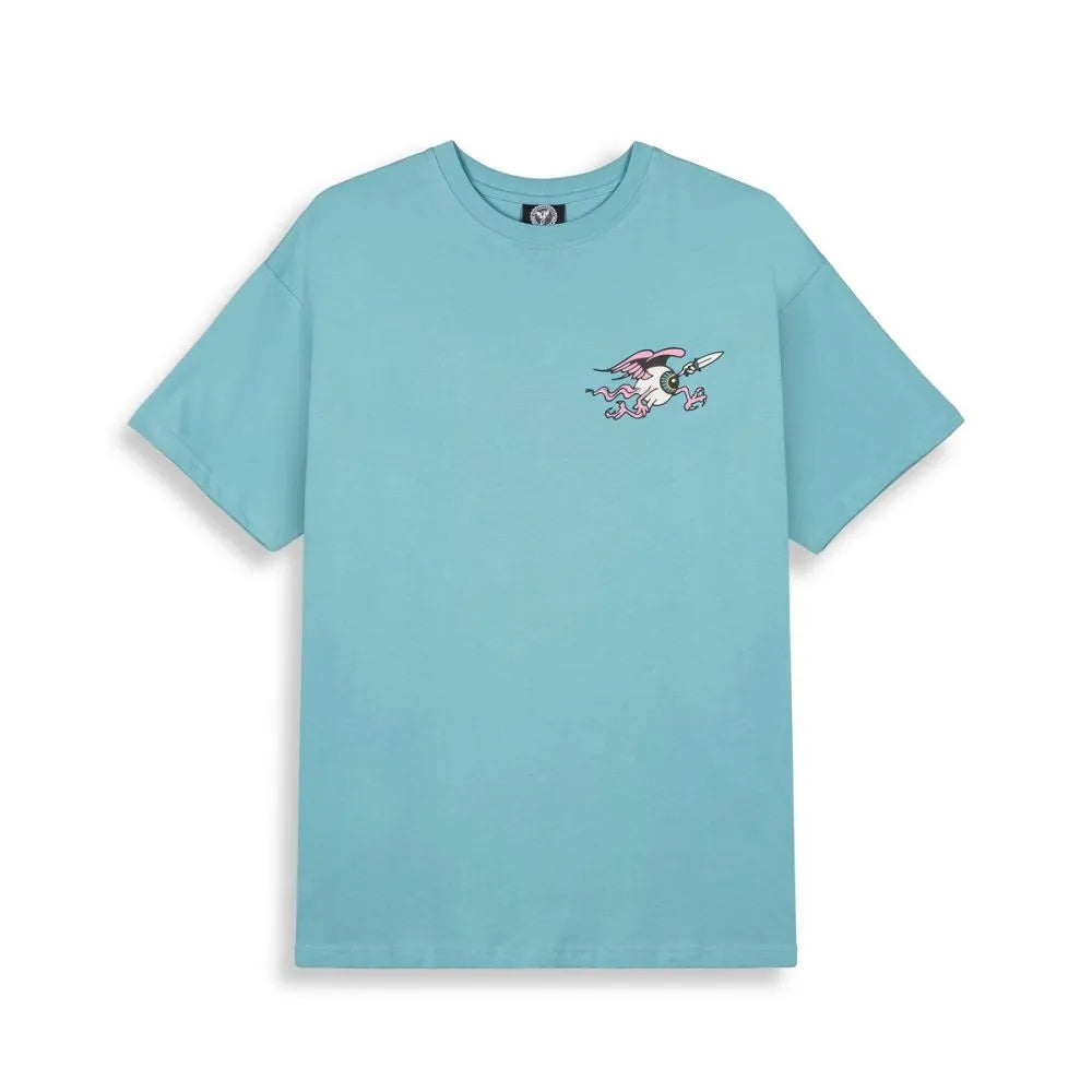 grimey camiseta peace within the watching eyez regular blue