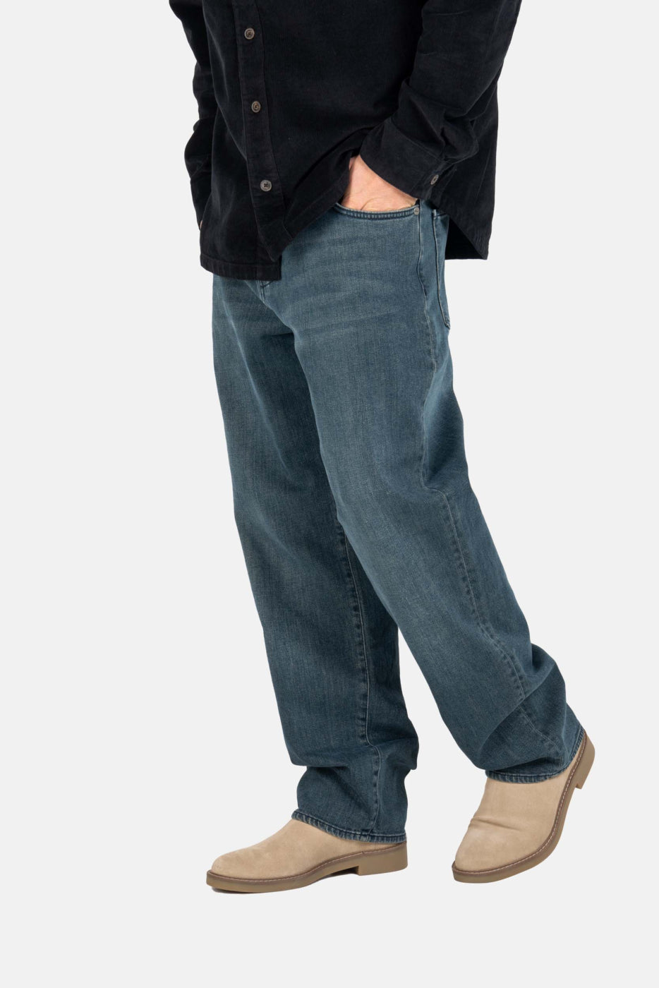reell pantalón solid mystic blue