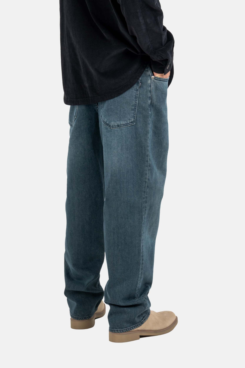 reell pantalón solid mystic blue