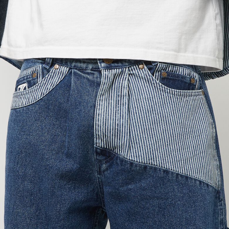 karl kani pantalon og stripe block denim baggy workwear