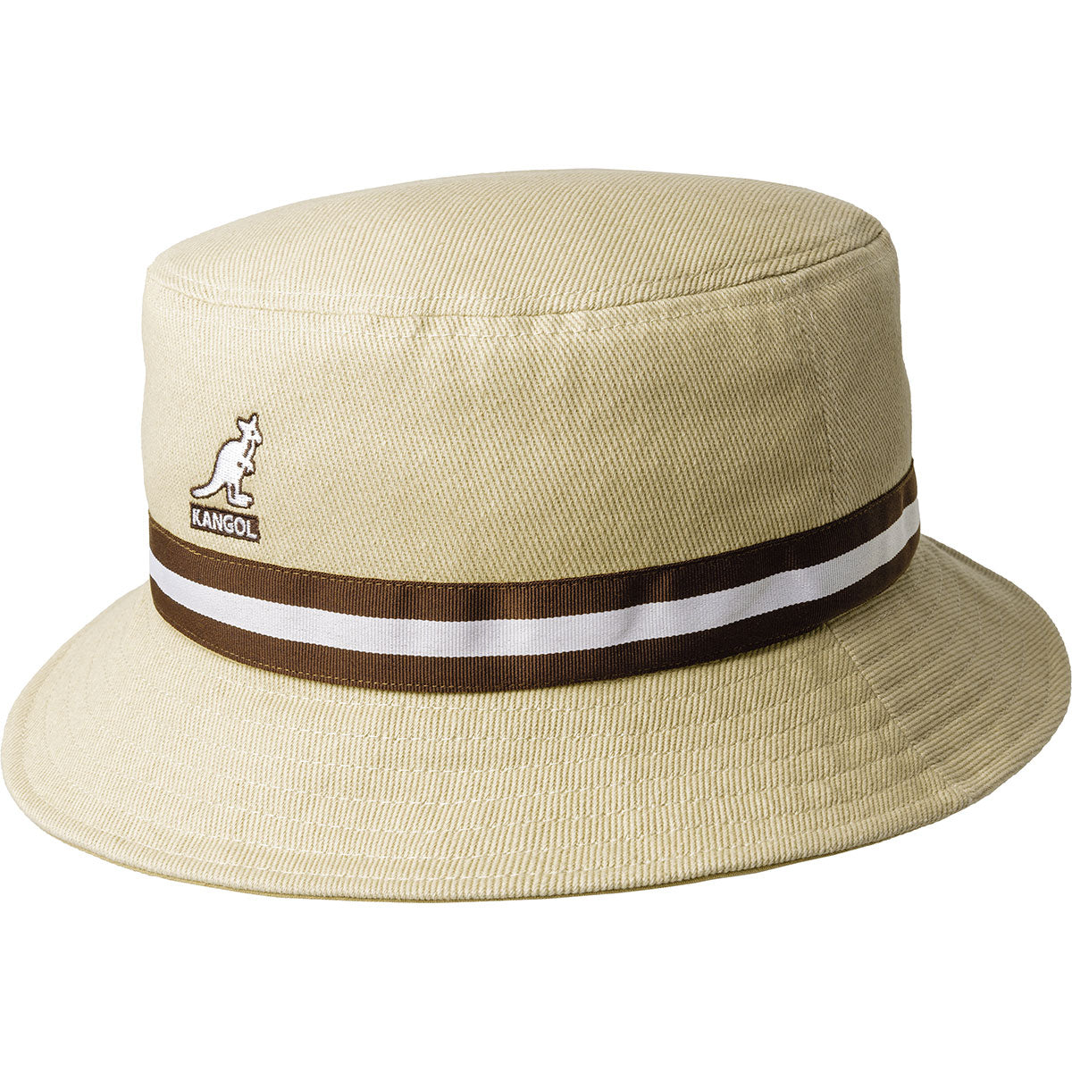 kangol bucket Stripe Lahinch tan