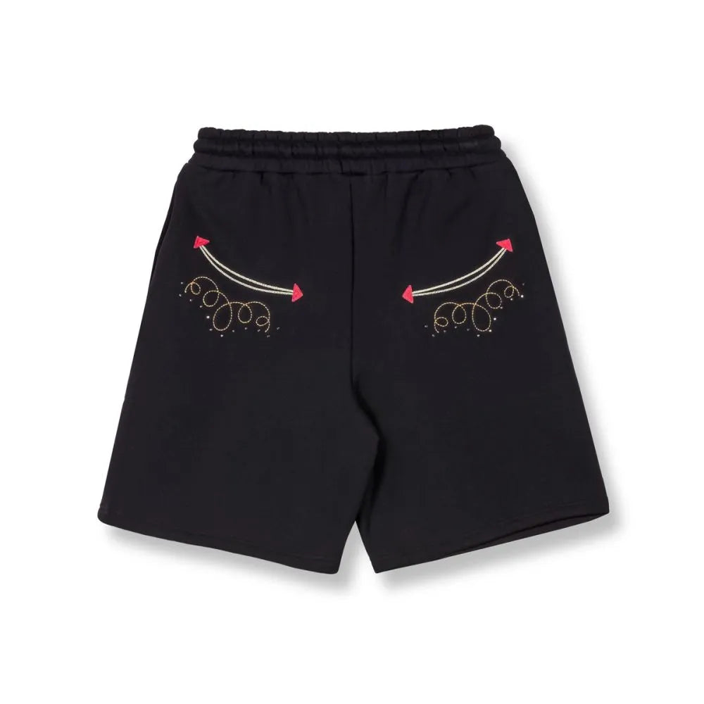 grimey bermuda lone hand sweatshorts black