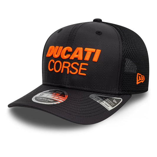 new era Gorra Ducati Motor Logo Gradient Print 9FIFTY Stretch Snap Negro