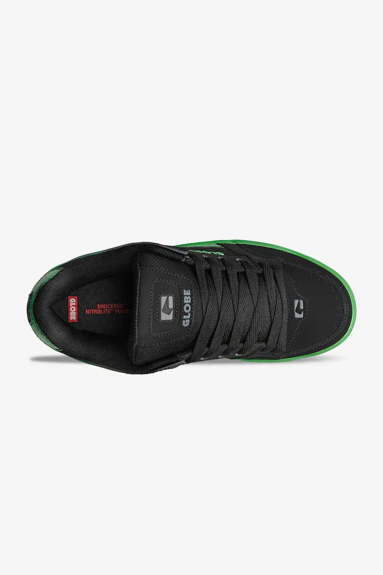globe zapatillaTilt Black/Green stipple