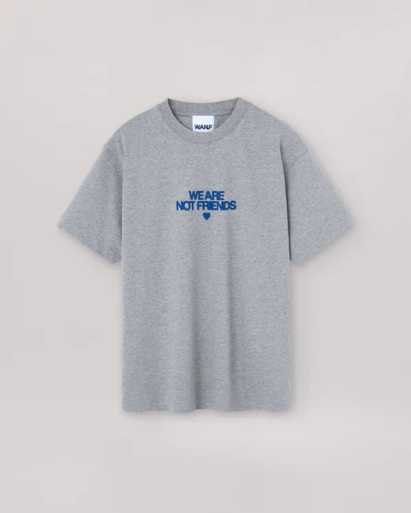 we are not friends camiseta bold grey love
