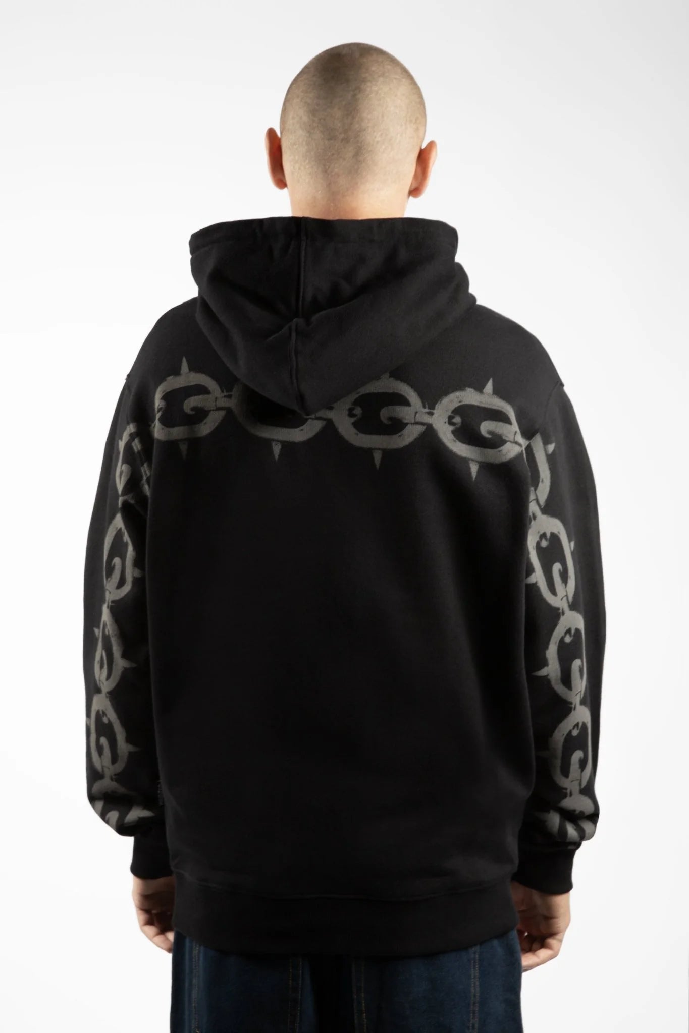 wasted paris chaqueta chrome zip black