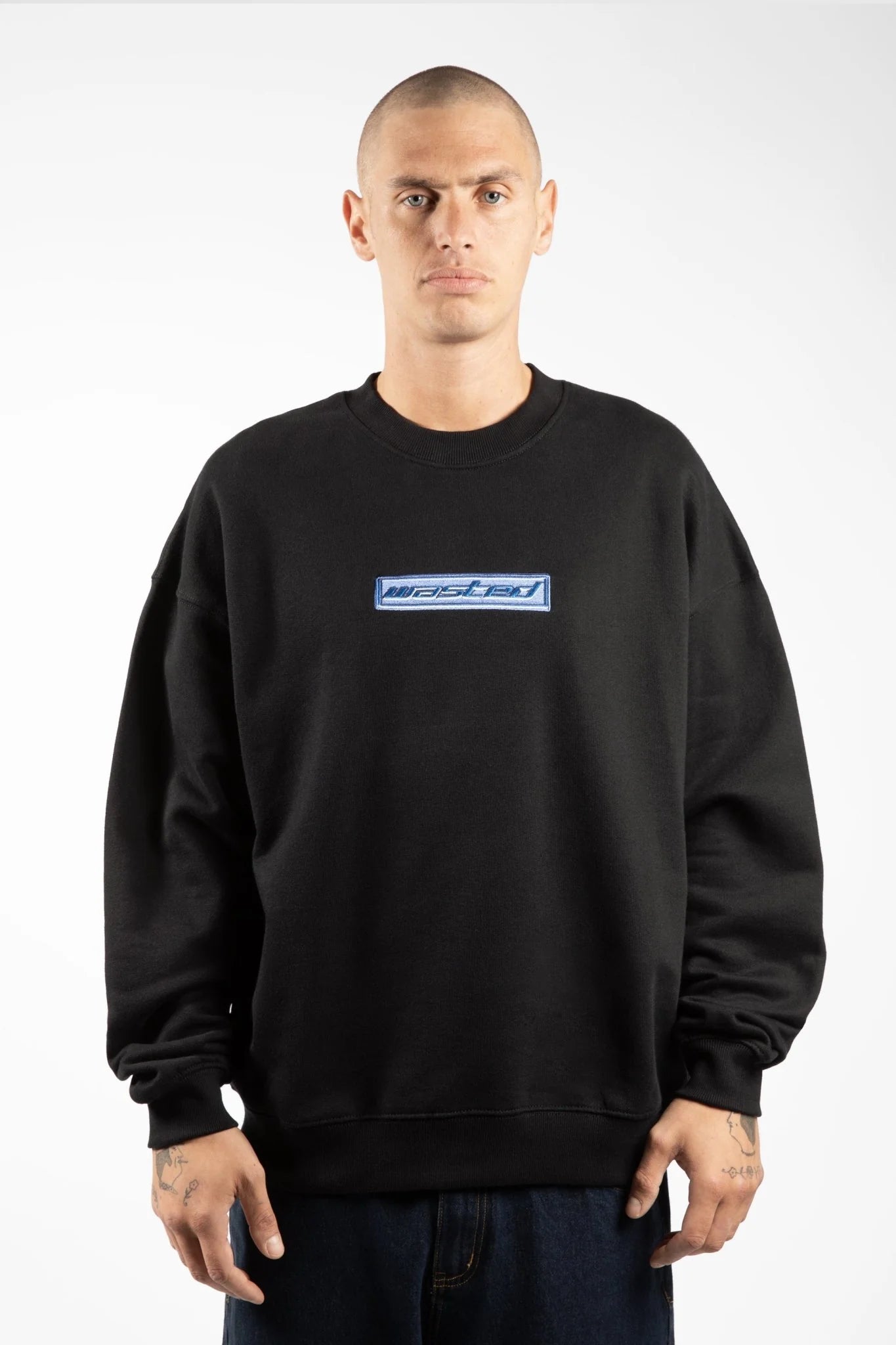 wasted paris sudadera pulse neckcrew black