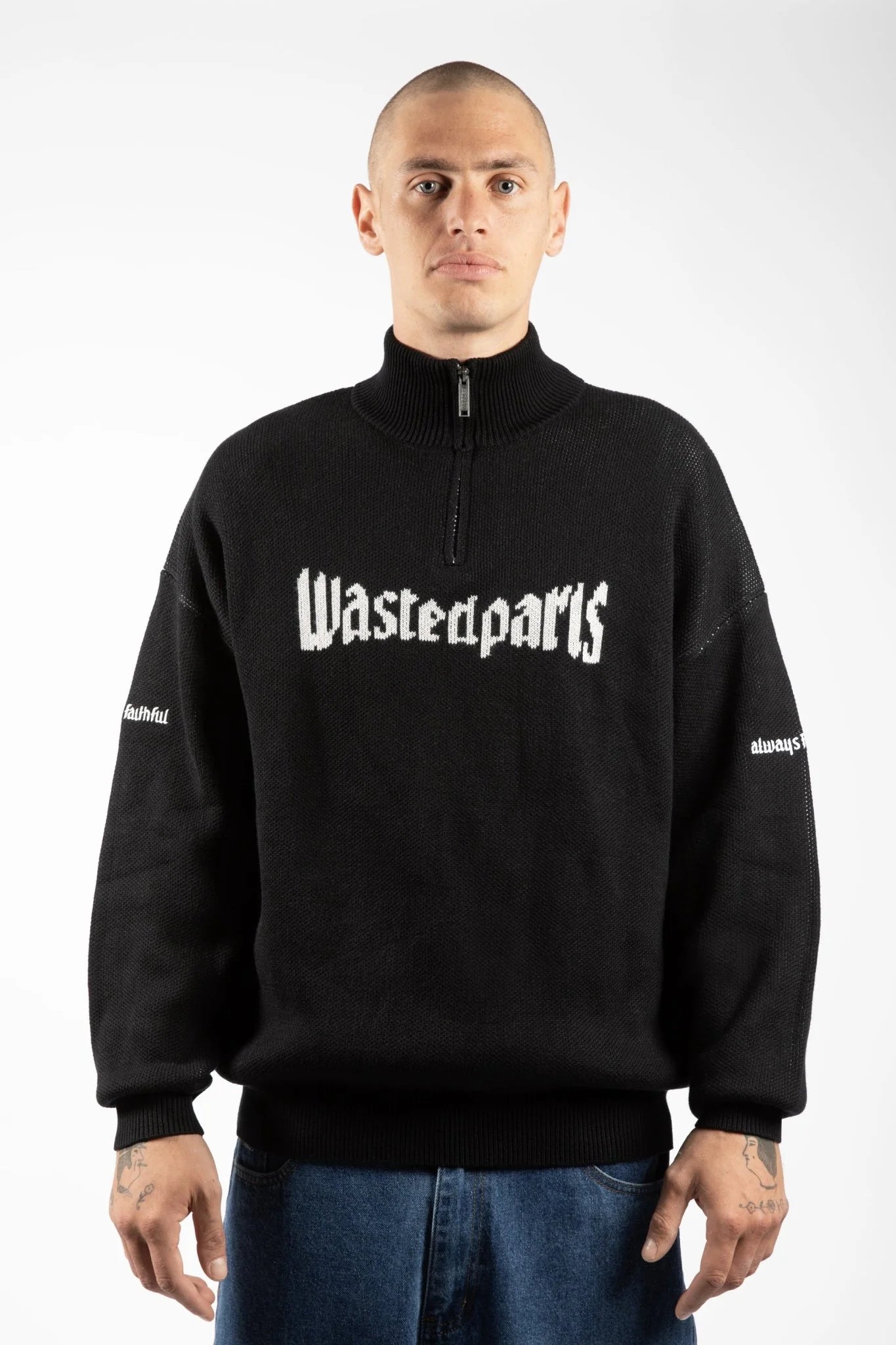wasted paris sudadera punto united trucker sweater