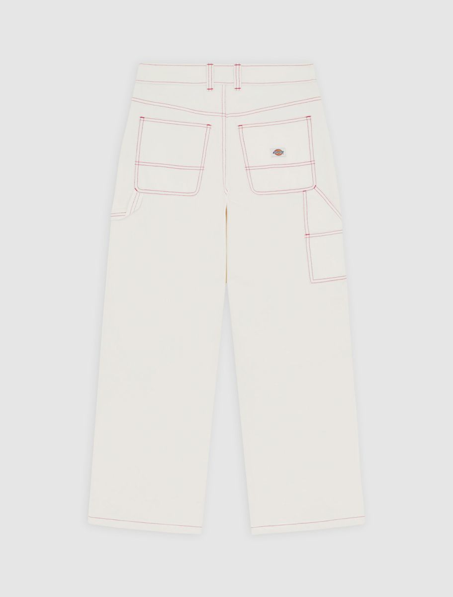 dickies pantalón x loose denim carpenter white