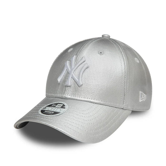 New era Gorra New York Yankees Met Denim 9FORTY Plateado Mujer
