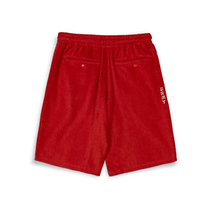 grimey bermuda lucky dragon terry towelling baggy red