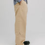 we are not friends pantalón pleat cream chino