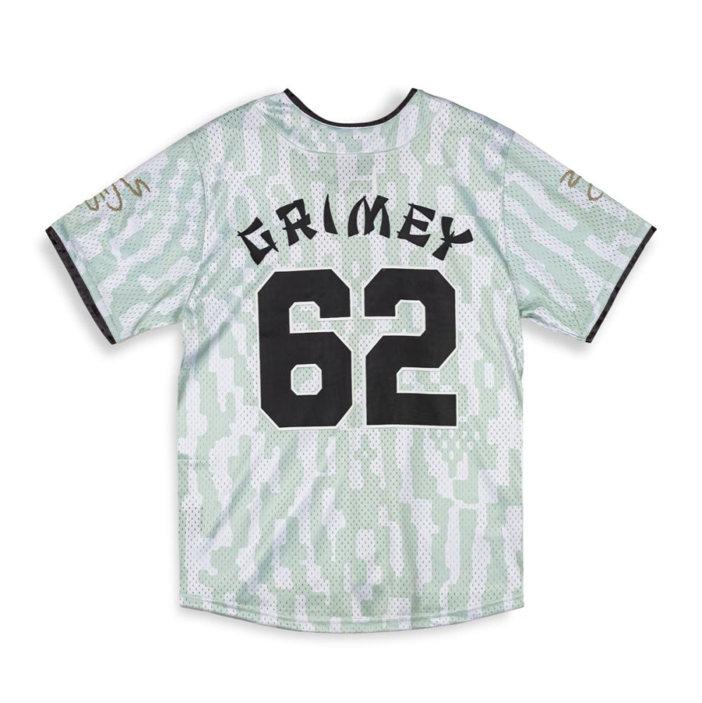 grimey camiseta lucky dragon mens football jersey white
