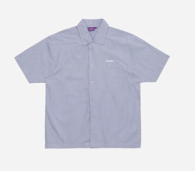 jacker camisa collective stripe shirt blue