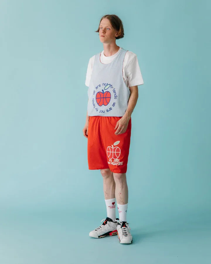 we are not friends bermuda reversible basketball