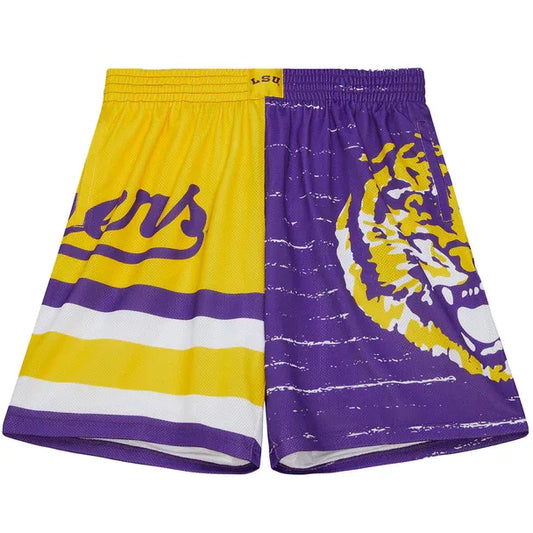 Mitchell & Ness bermuda LSU Tigers Round Vault Jumbotron 3.0 Sublimated Pocket