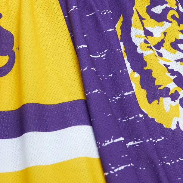 Mitchell & Ness bermuda LSU Tigers Round Vault Jumbotron 3.0 Sublimated Pocket