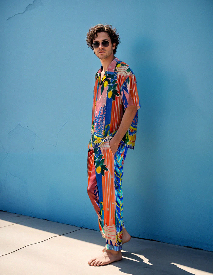 on vacation camisa santorini shirt multi