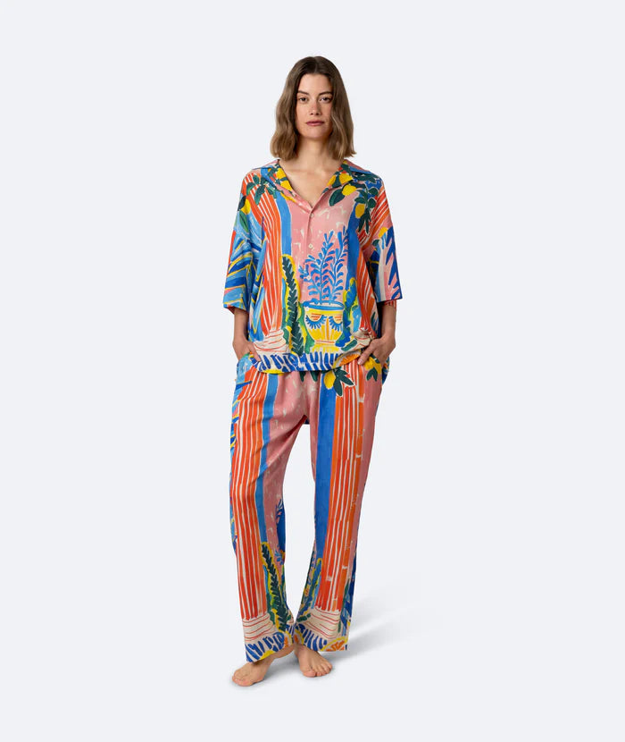 on vacation camisa santorini shirt multi