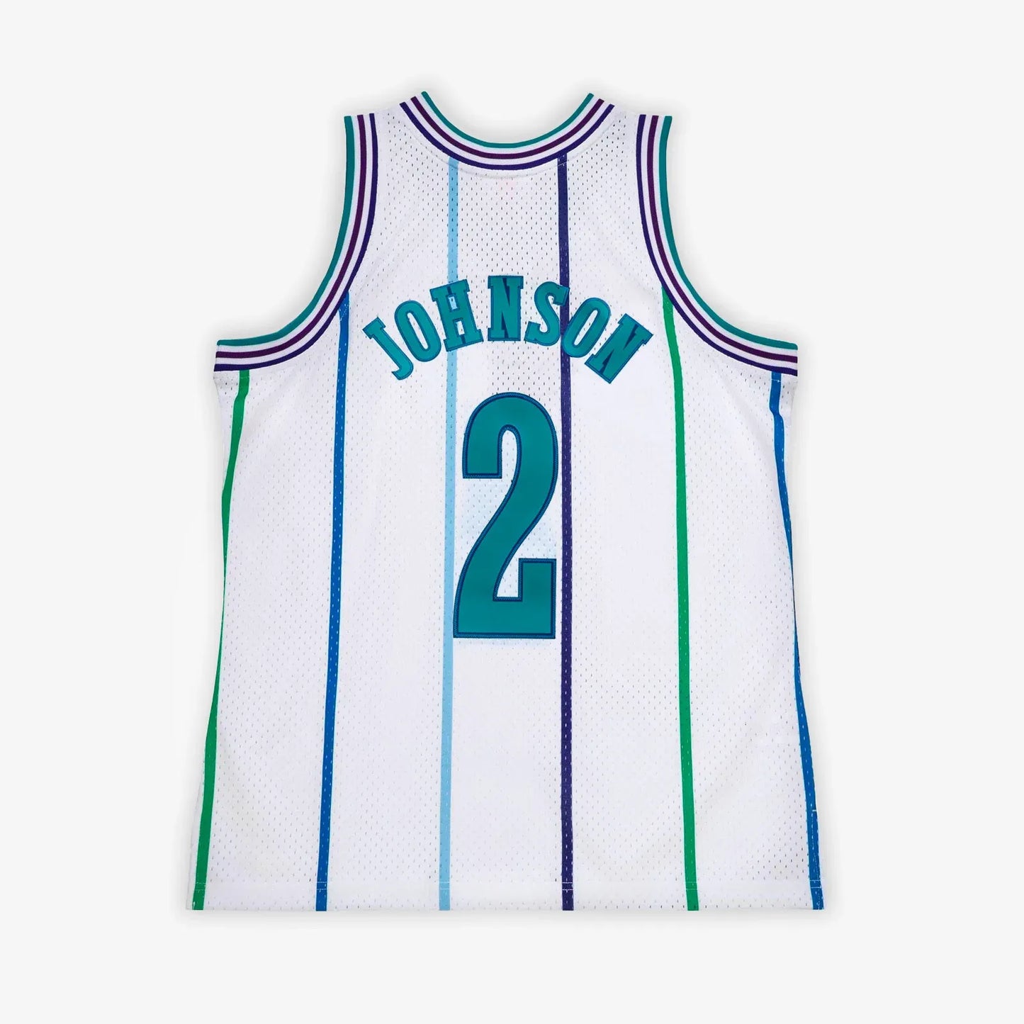 mitchell & ness camisilla charlotte hornets larry jhonson