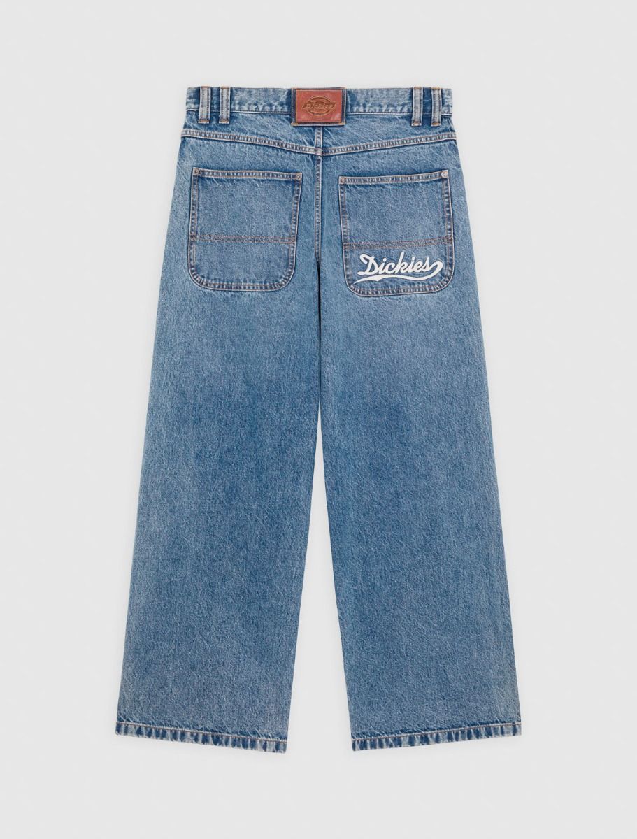 dickies pantalón loose wave demim rinsed fade