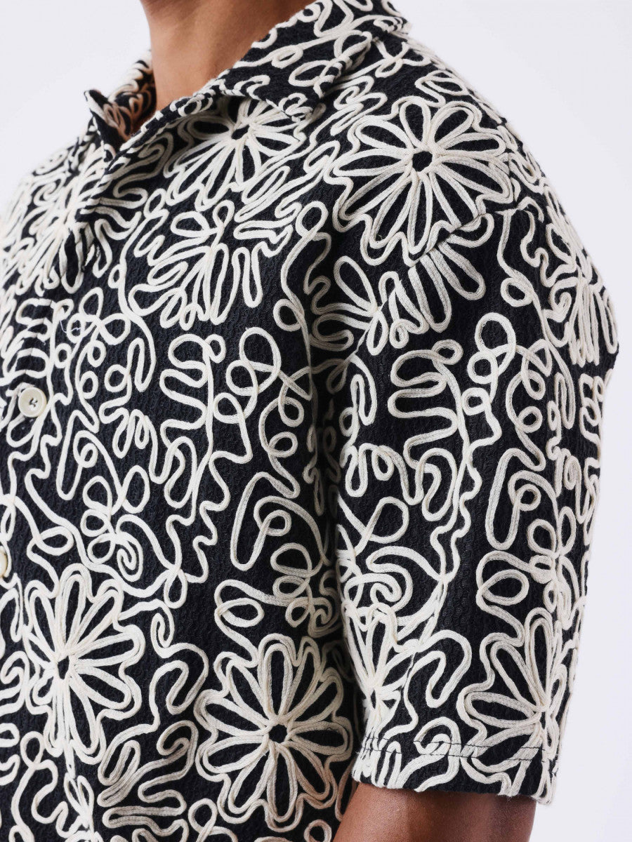 project x paris camisa bordada multicapa 2510209-bk