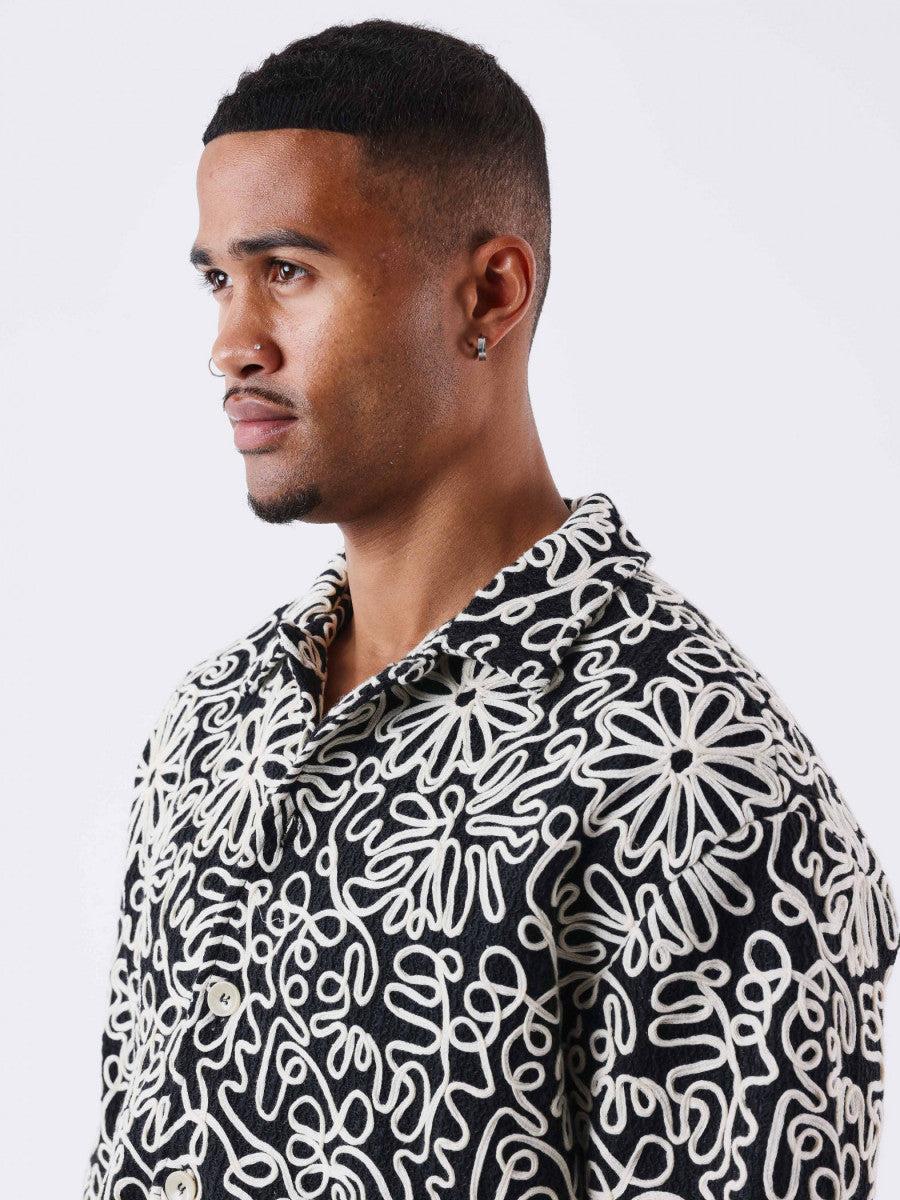 project x paris camisa bordada multicapa 2510209-bk