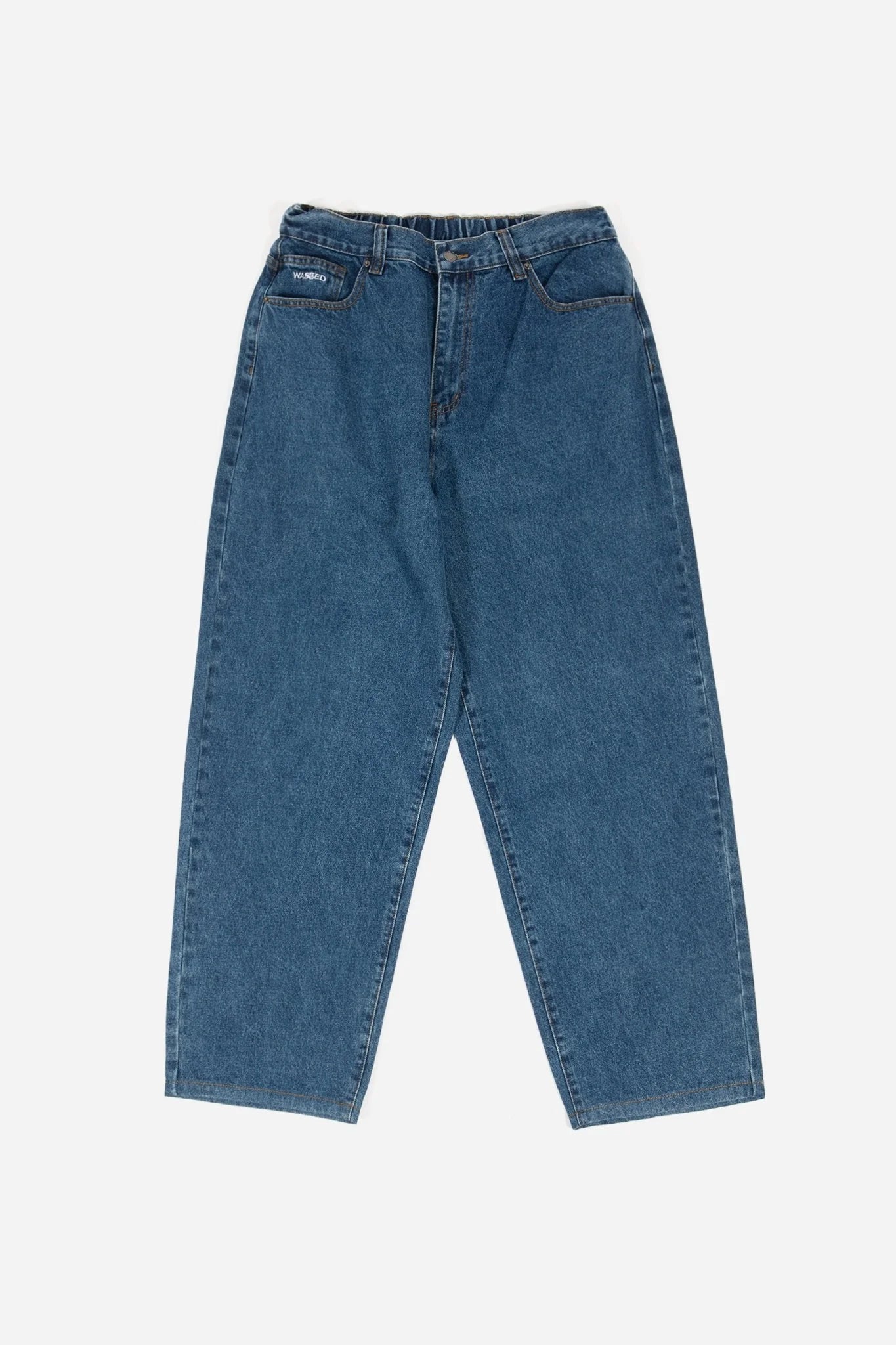 wasted paris pantalón signature rod washed blue