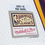 mitchell & ness camisilla los angeles lakers pau gasol 2001--19 blanca