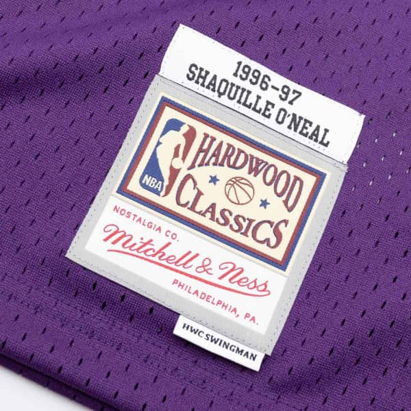 mitchell & ness camisilla lakers saquille  oneal 1996-97