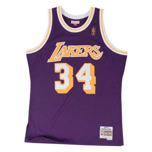 mitchell & ness camisilla lakers saquille  oneal 1996-97