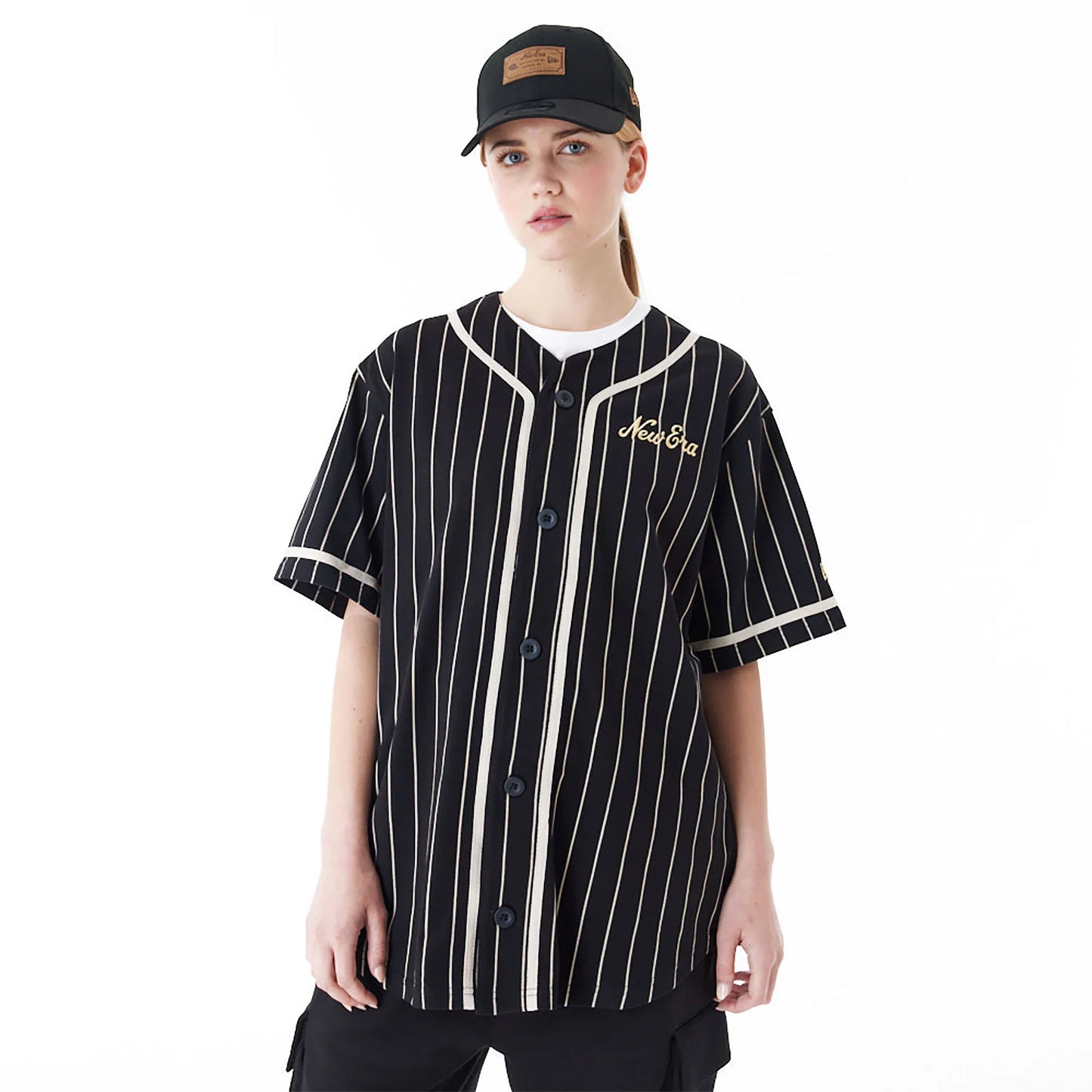 New Era camiseta jersey pinstripe unisex