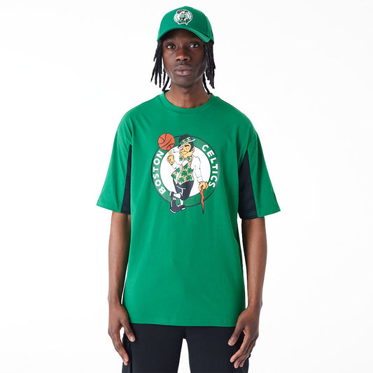 new era camiseta oversized boston celtics NBA mesh panel