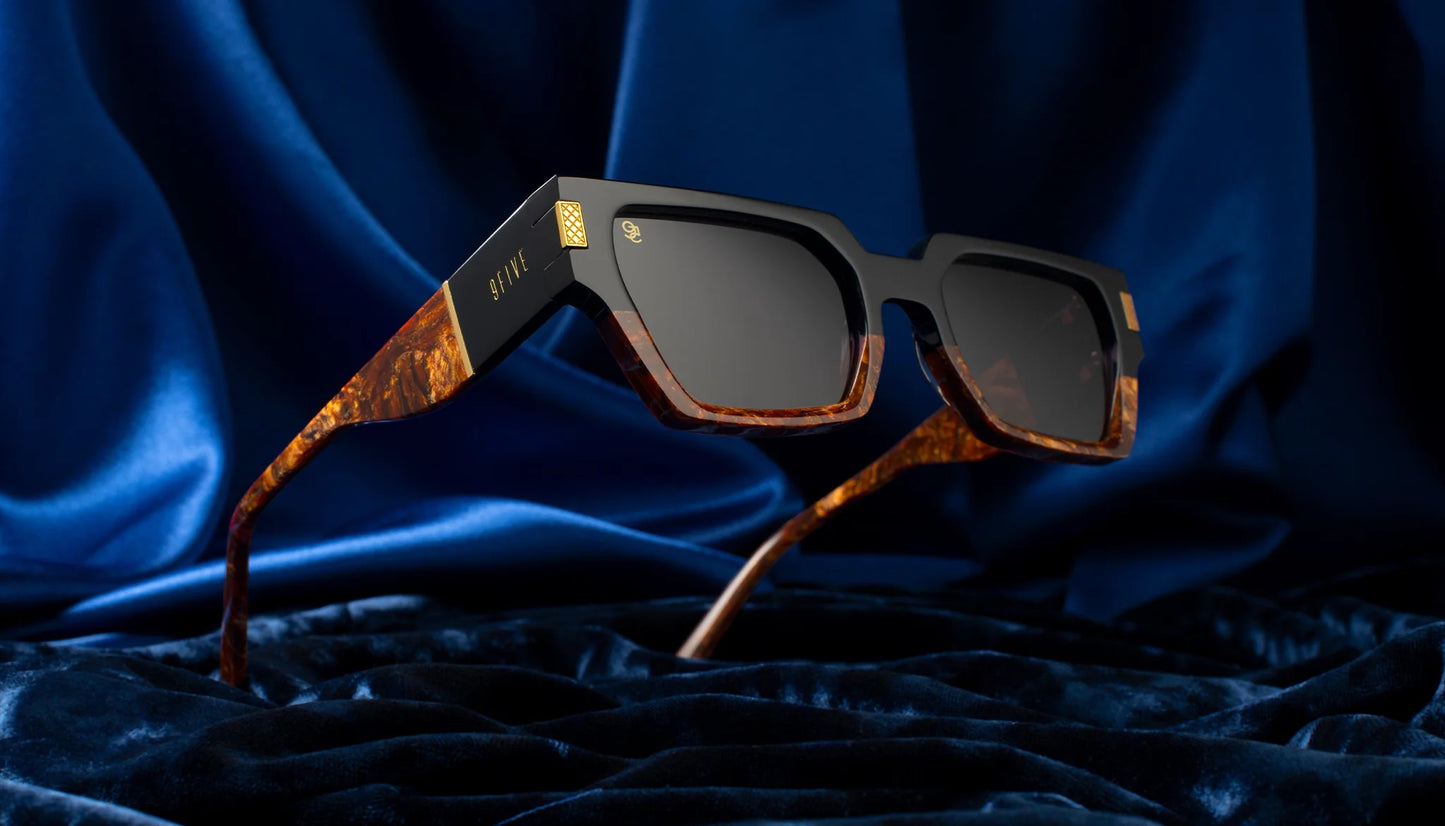 9five gafas de sol locks gold marble sunglasses – limited