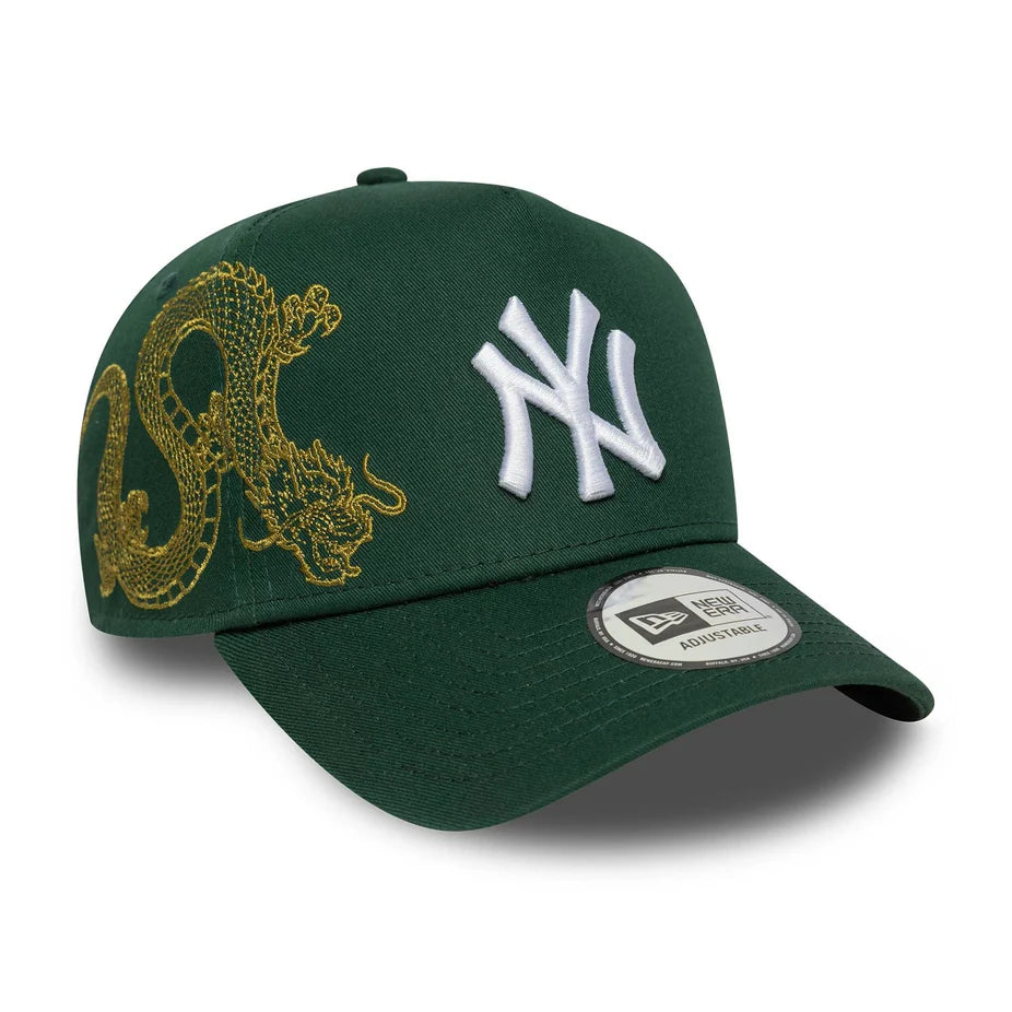 new era gorra New York Yankees MLB Icon 9FORTY E-Frame Verde Oscuro