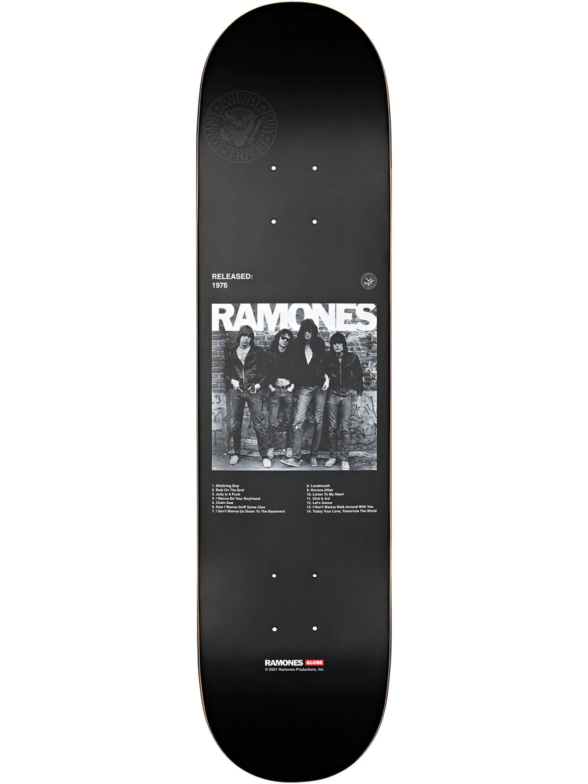 globe tabla skate G2 ramones