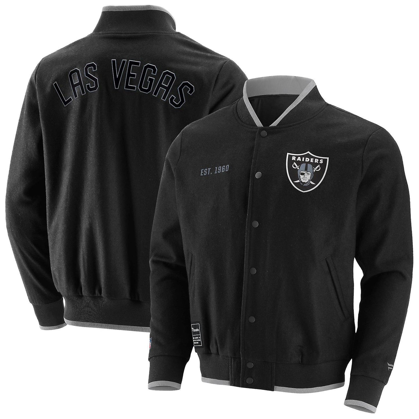fanatics chaqueta letterman team raiders