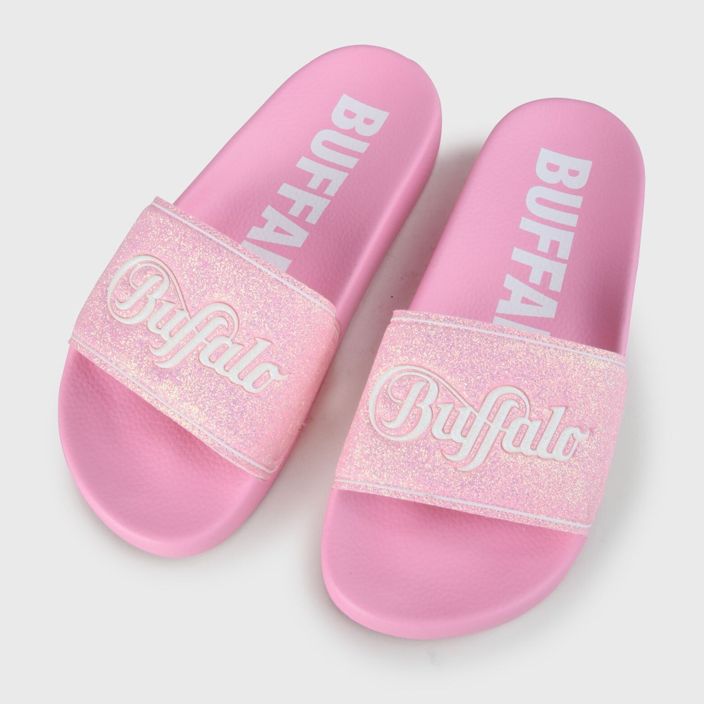 buffalo london chanclas rio glitter rosa
