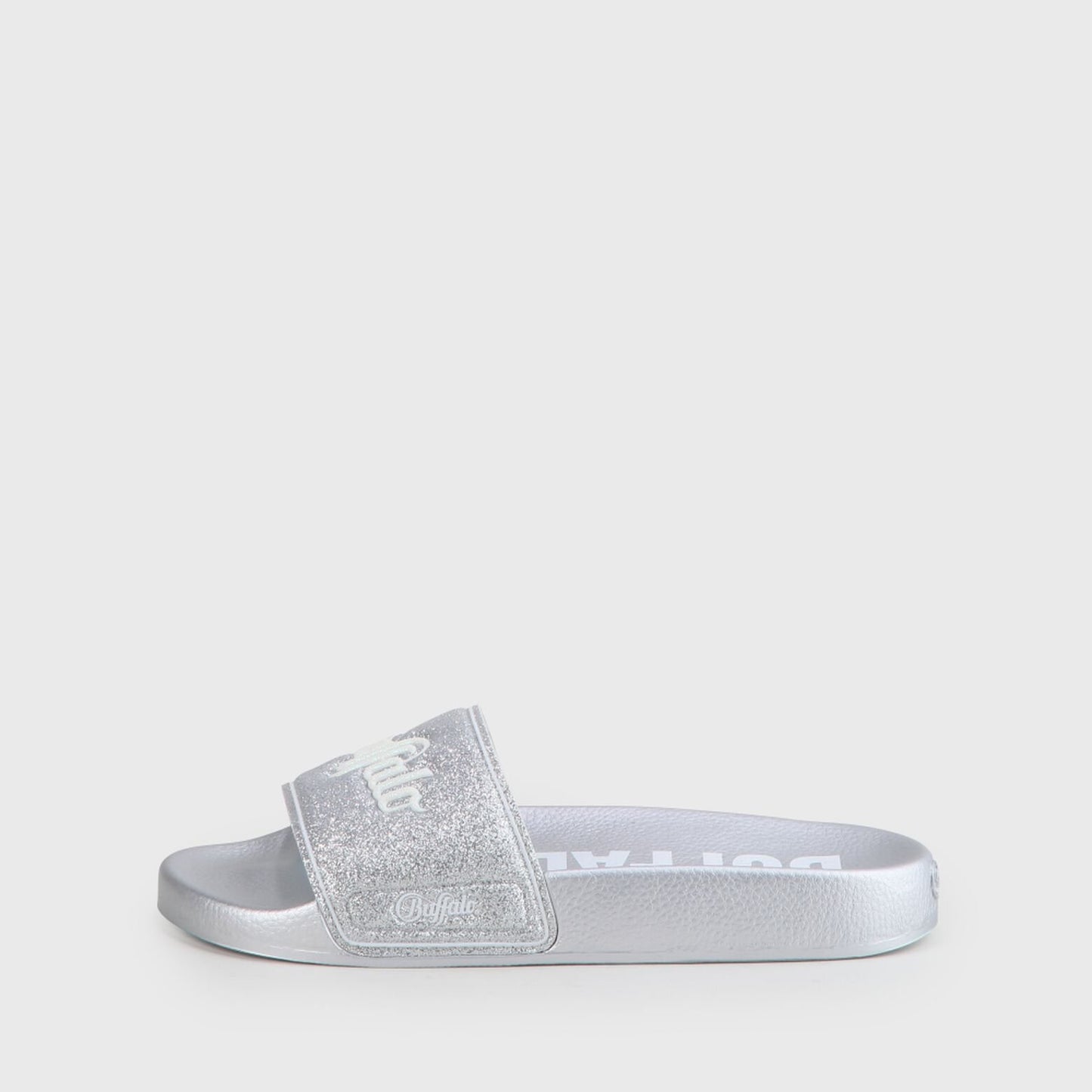 buffalo london chanclas rio glitter plateada