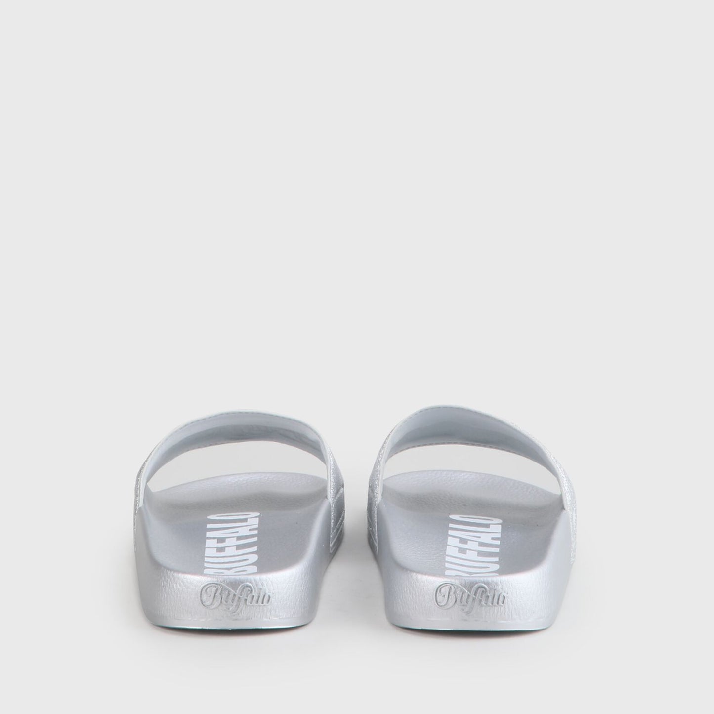 buffalo london chanclas rio glitter plateada